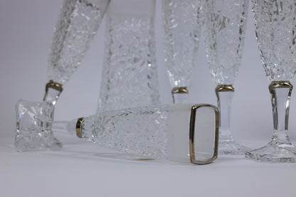 ELVINA (silver) crystal liquor set 7 pcs
