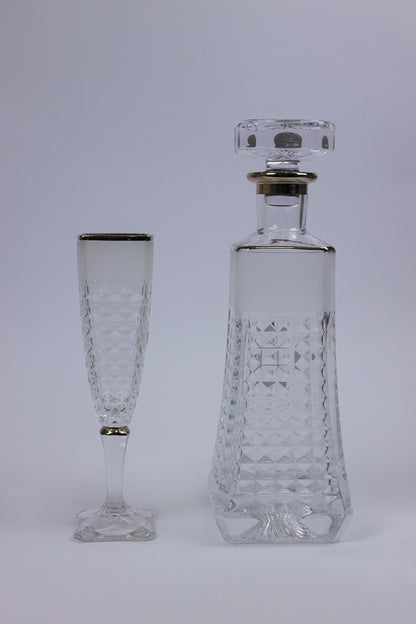 ARABELLA (silver) crystal liquor set 7 pcs