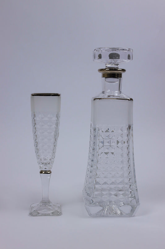 ARABELLA (silver) crystal liquor set 7 pcs