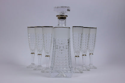 ARABELLA (silver) crystal liquor set 7 pcs