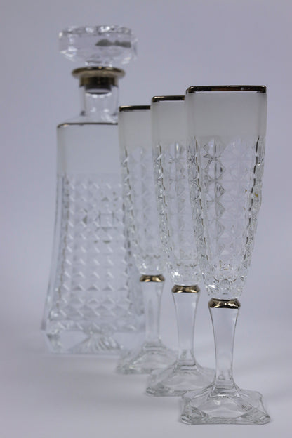 ARABELLA (silver) crystal liquor set 7 pcs