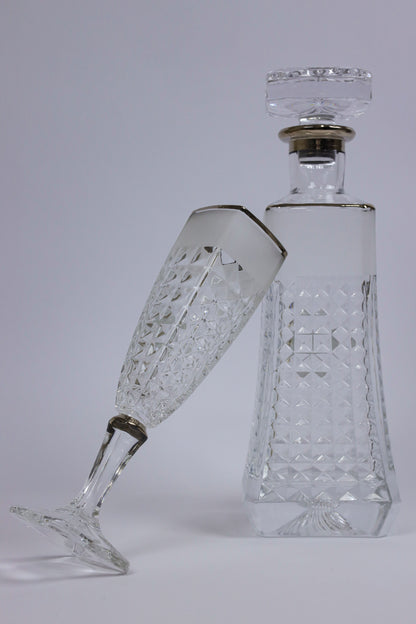ARABELLA (silver) crystal liquor set 7 pcs
