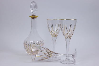 FLORIANA crystal liquor set 7 pcs