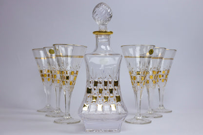 ANTONILLA crystal liquor set 7 pcs