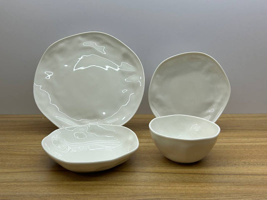 WHITE TERRA 24 pcs dinner set