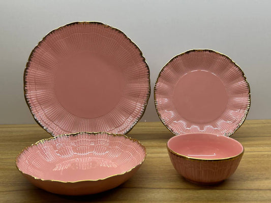 ROSE SEASHELL dinner set 24 pcs