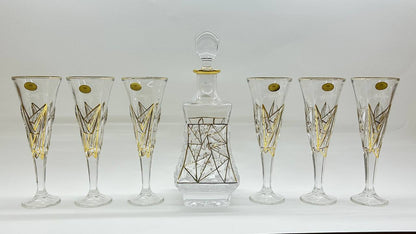 VECTORIA crystal liquor set 7 pcs