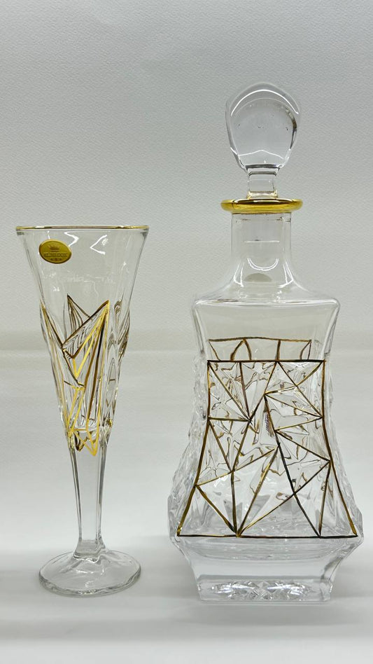 VECTORIA crystal liquor set 7 pcs