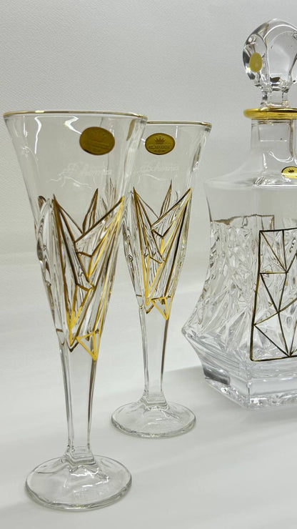 VECTORIA crystal liquor set 7 pcs
