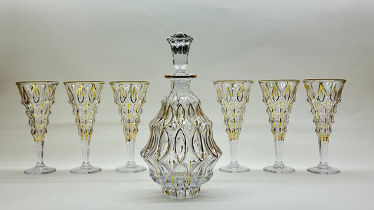 LOUISA crystal liquor set 7 pcs