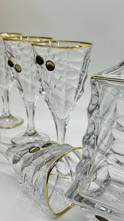 ALEXANDRA crystal liquor set 7 pcs