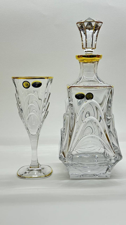 MARGARET crystal liquor set 7 pcs