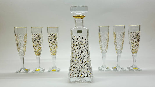 CHARLOTTE crystal liquor set 7 pcs