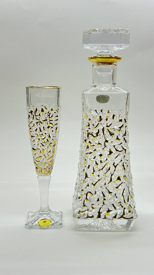 CHARLOTTE crystal liquor set 7 pcs