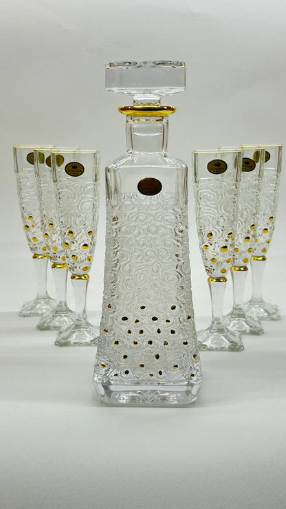 CATHERINA crystal liquor set 7 pcs