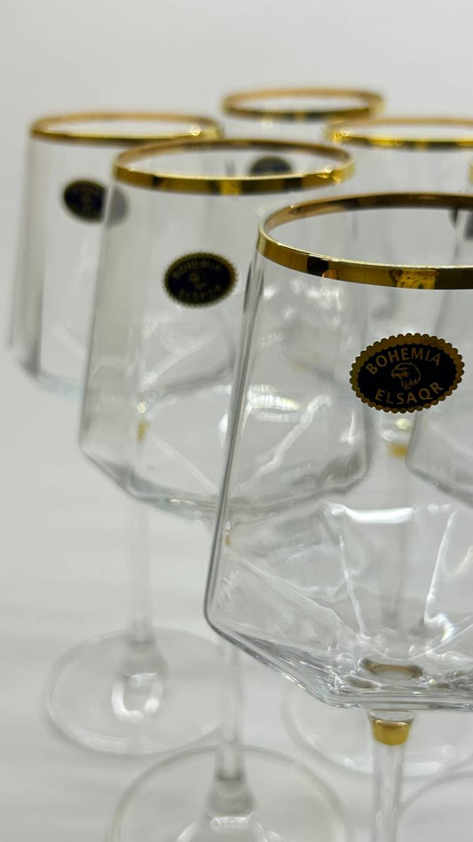 ELORA hand made crystal glasses