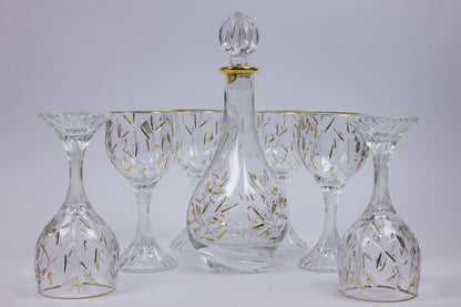 FIORELLA crystal liquor set 7 pcs