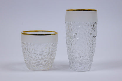 ELVINA (gold) crystal cups set 12 pcs
