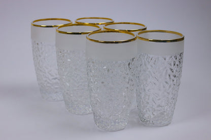 ELVINA (gold) crystal cups set 12 pcs
