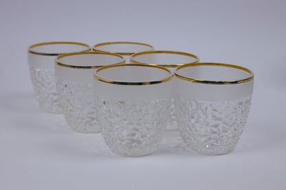 ELVINA (gold) crystal cups set 12 pcs