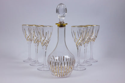 FLORIANA crystal liquor set 7 pcs