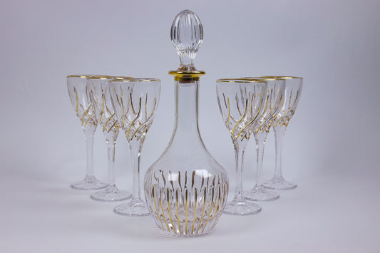 FLORIANA crystal liquor set 7 pcs