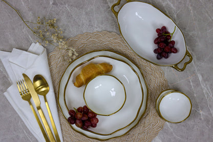 WHITE LUNA dinner set 30 pcs
