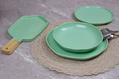 GREEN SHINY MAT dinner set 32 pcs