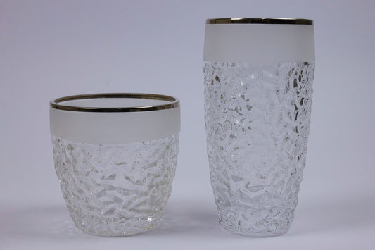 ELVINA (silver) crystal cups set 12 pcs