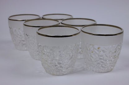 ELVINA (silver) crystal cups set 12 pcs