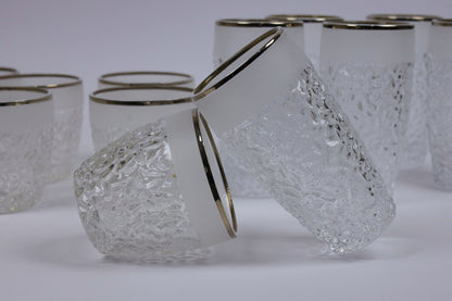 ELVINA (silver) crystal cups set 12 pcs