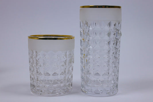 ARABELLA (gold) crystal cups set 12 pcs