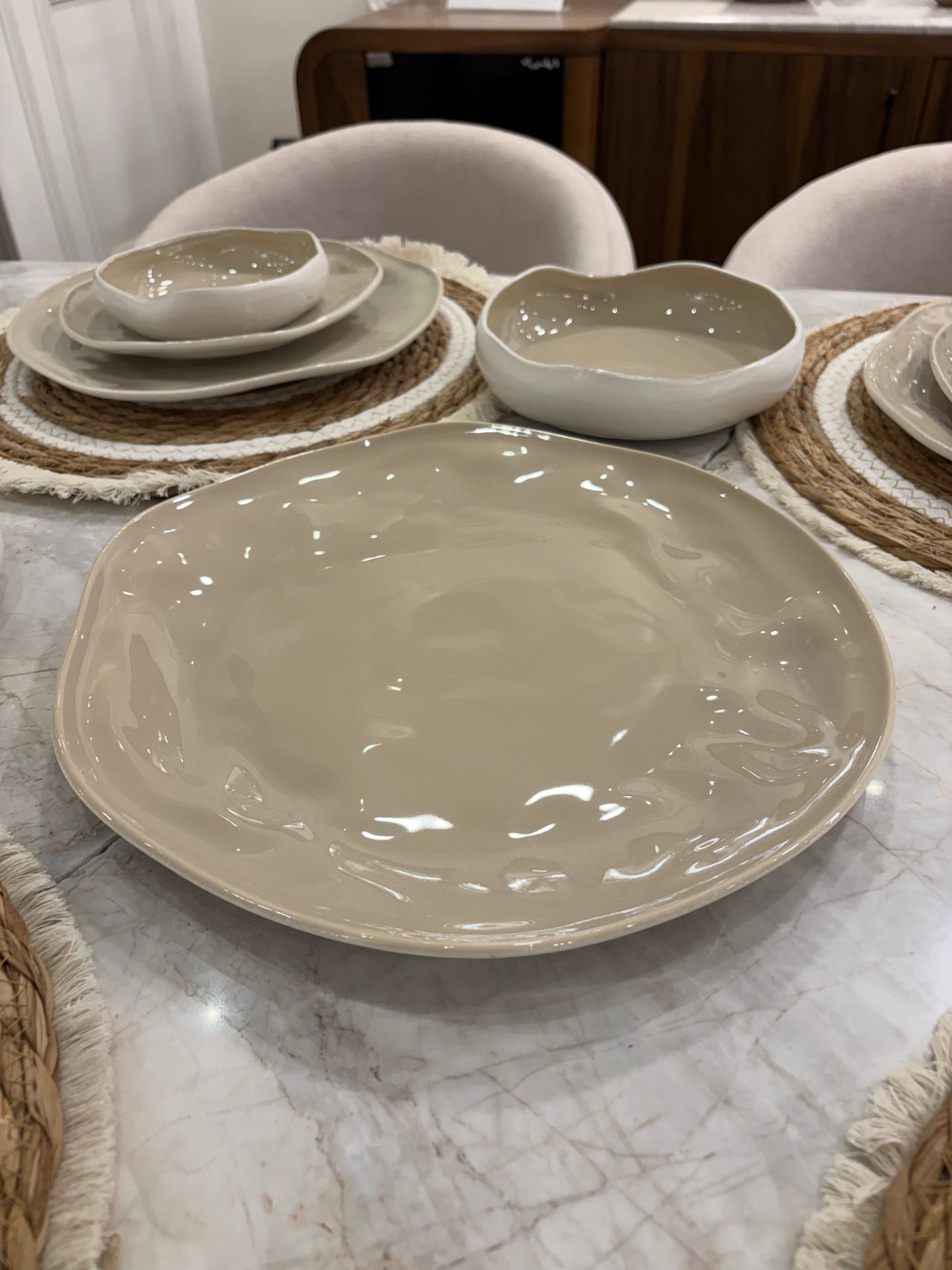 SHINY BEIGE dinner set 26 pcs