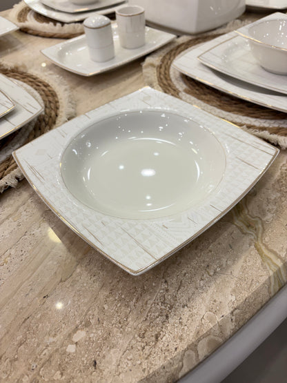 DECORATED SQUARE dinner set 33 pcs