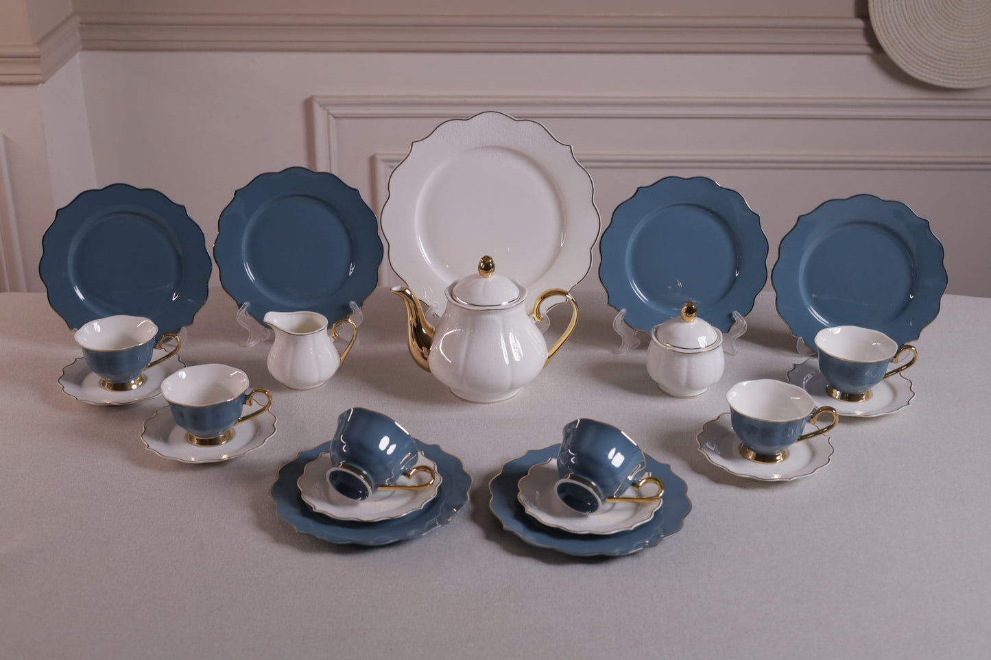 DEEP BLUE Tea and Gateau Set 24 pcs