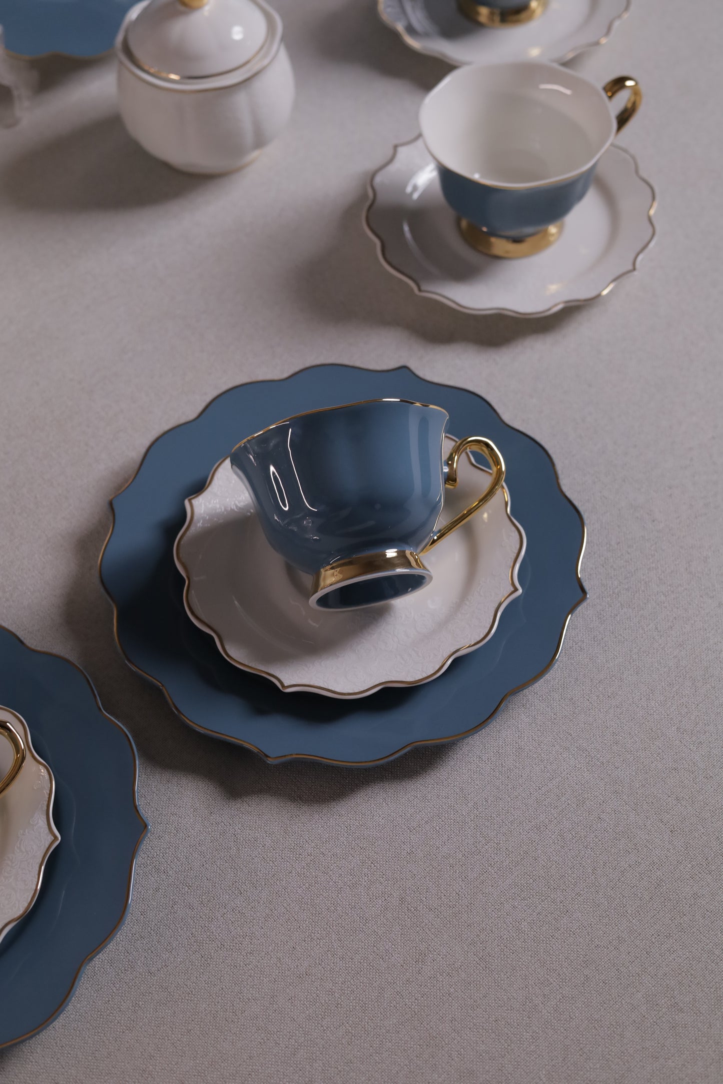 DEEP BLUE Tea and Gateau Set 24 pcs