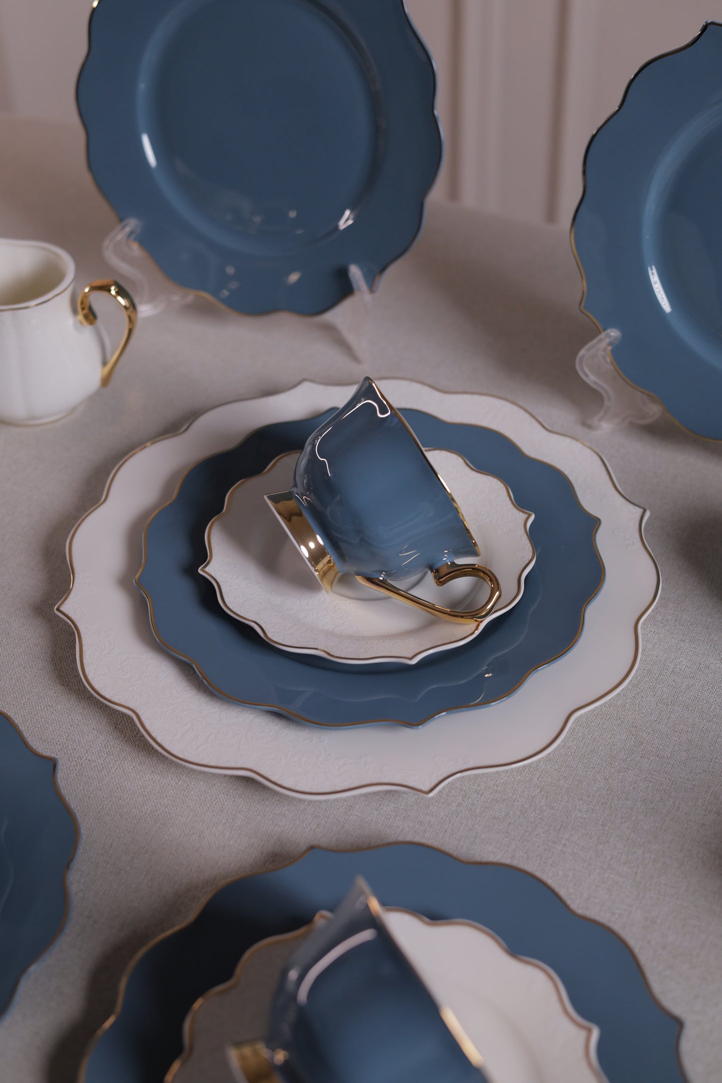 DEEP BLUE Tea and Gateau Set 24 pcs