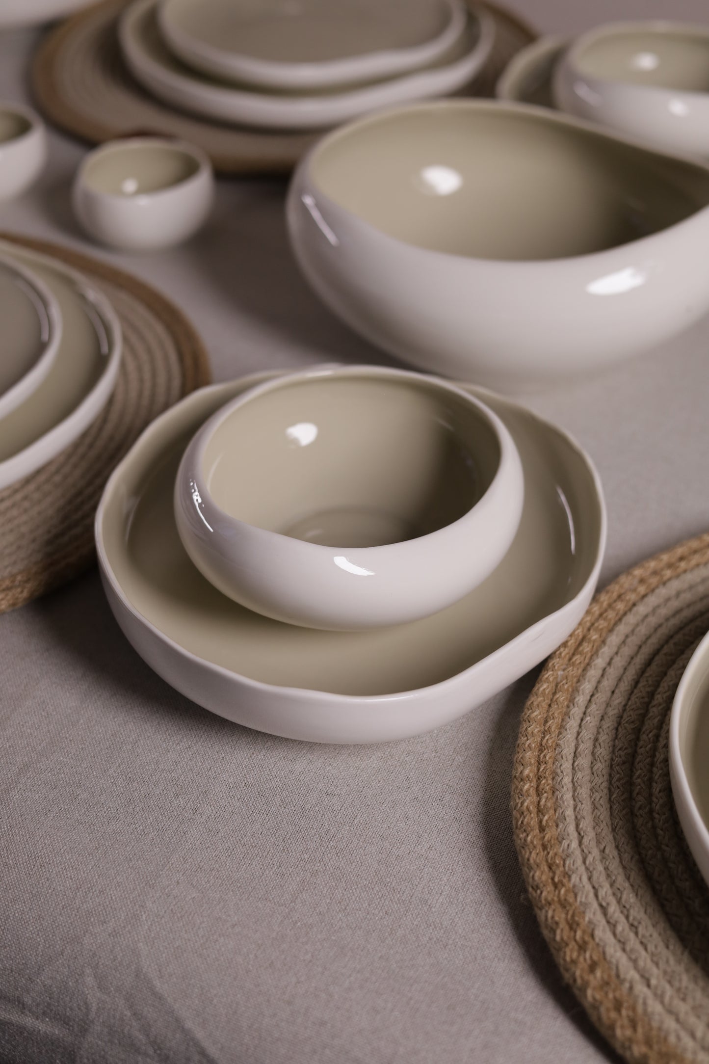 CREAMY ORBIT dinner set 30 pcs