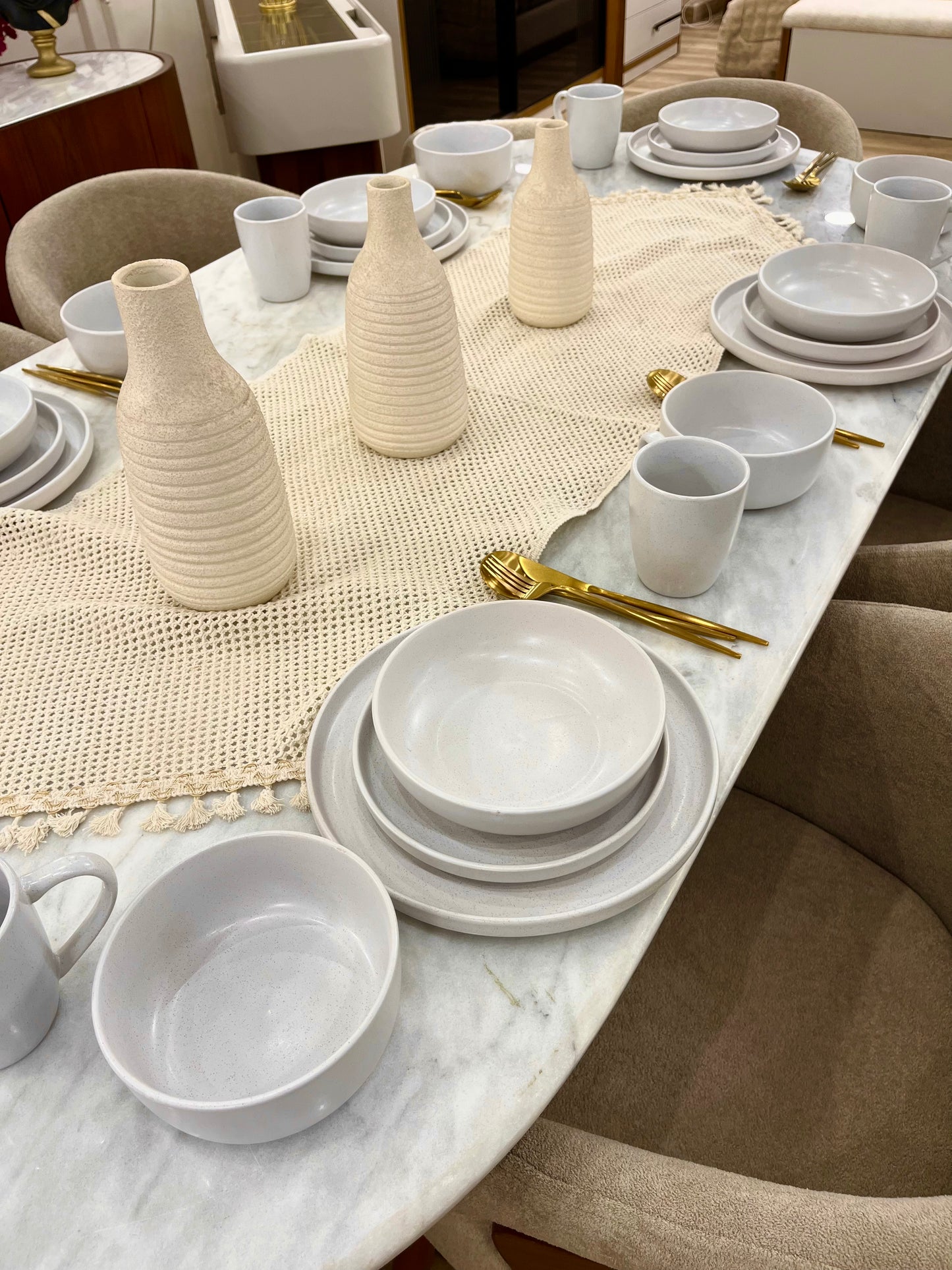 WHITE GAIA dinner set 30 pcs