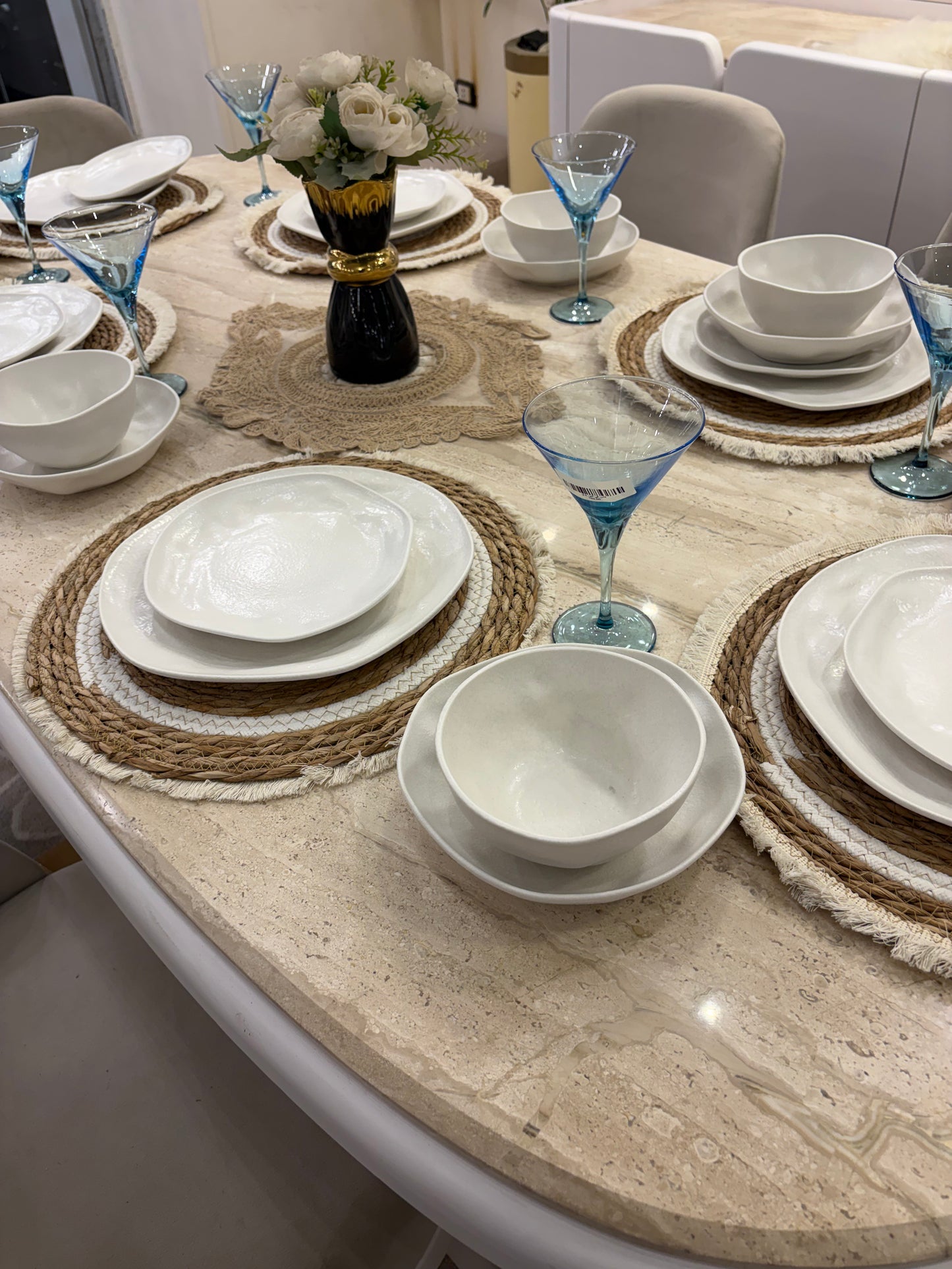 MATT ICE WHITE dinner set 24 pcs