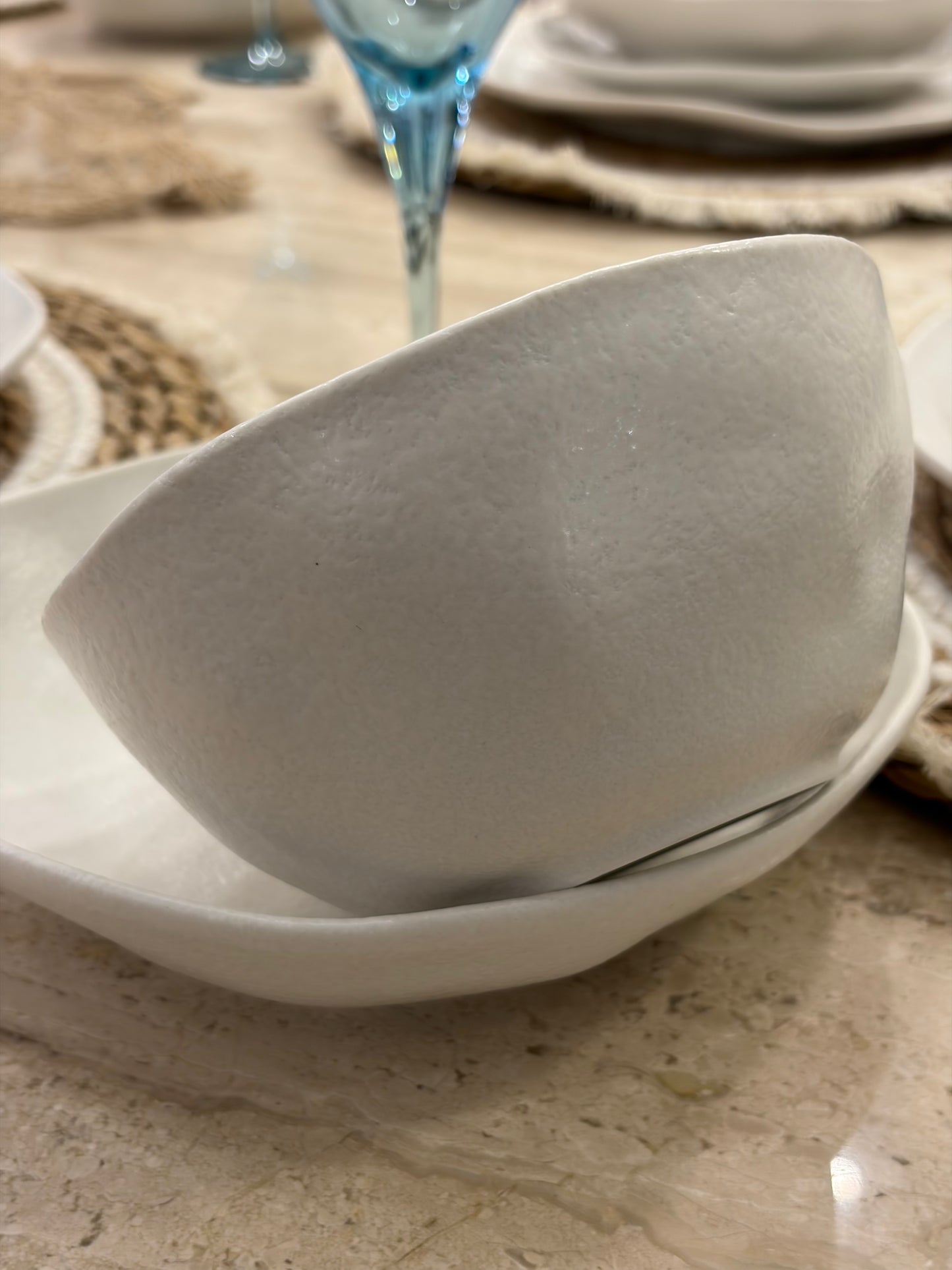 MATT ICE WHITE dinner set 24 pcs