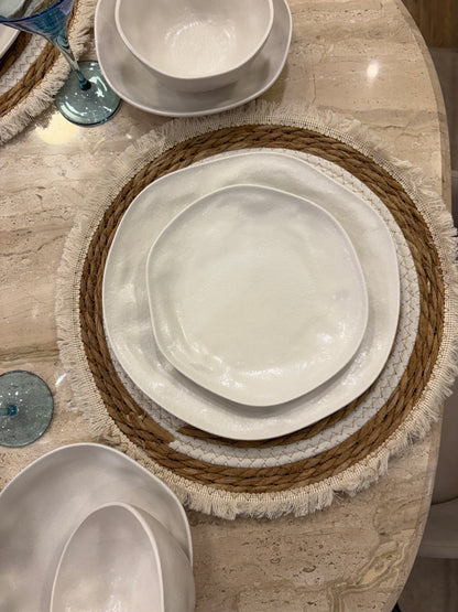 MATT ICE WHITE dinner set 24 pcs