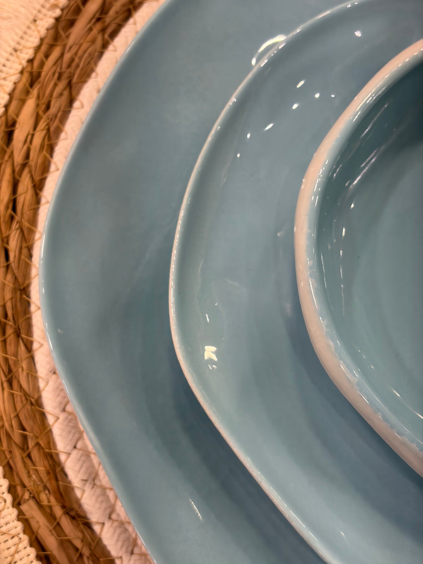 SHINY BULE dinner set 26 pcs