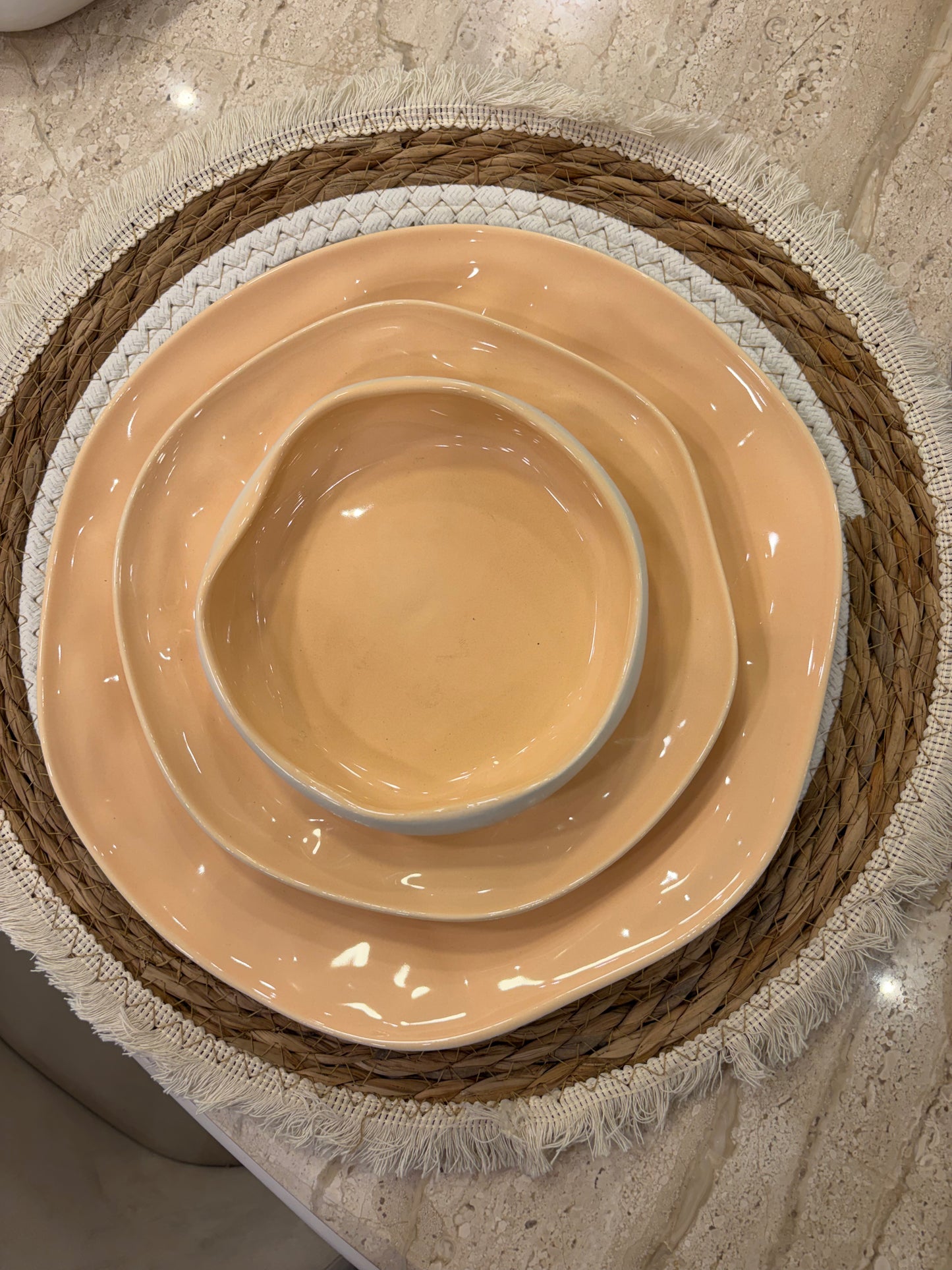 SHINY PEACH dinner set 26 pcs