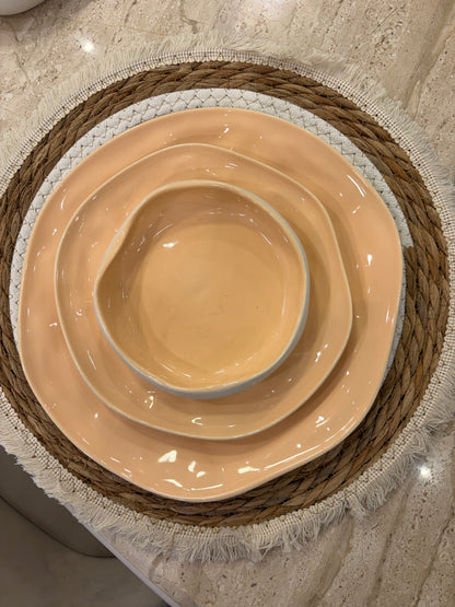 SHINY PEACH dinner set 26 pcs