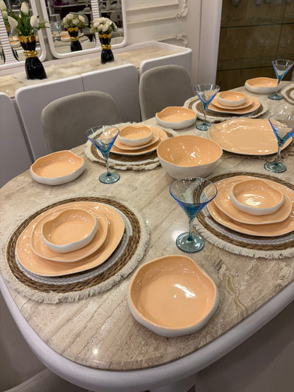SHINY PEACH dinner set 26 pcs