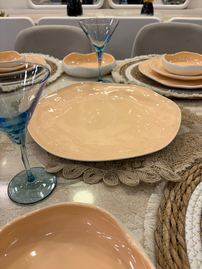 SHINY PEACH dinner set 26 pcs