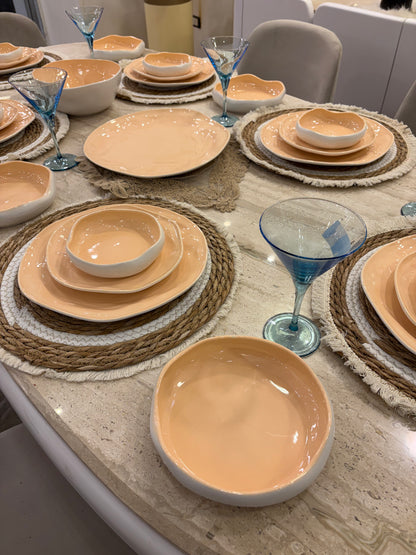 SHINY PEACH dinner set 26 pcs