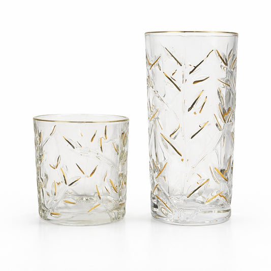 FIORELLA crystal cups set 12 pcs
