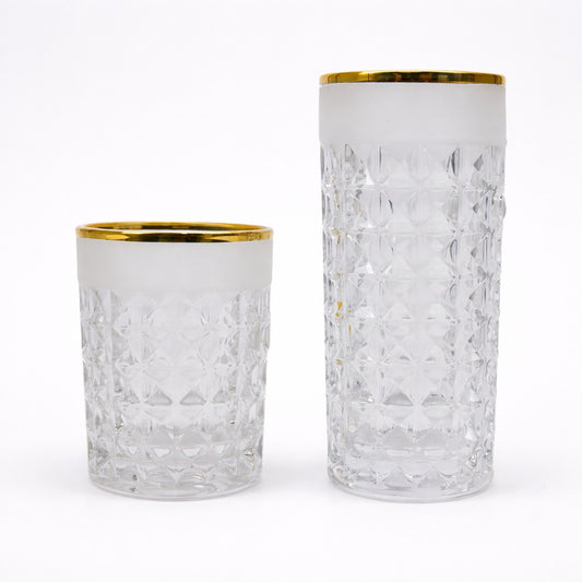 ARABELLA (gold) crystal cups set 12 pcs